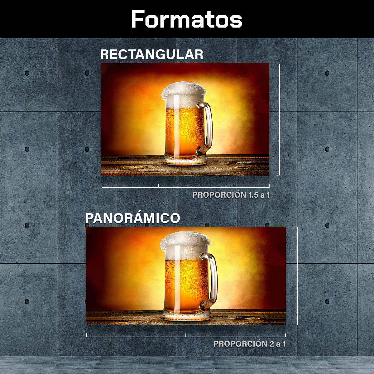 Cerveza Espumosa En Fondo Amarillo