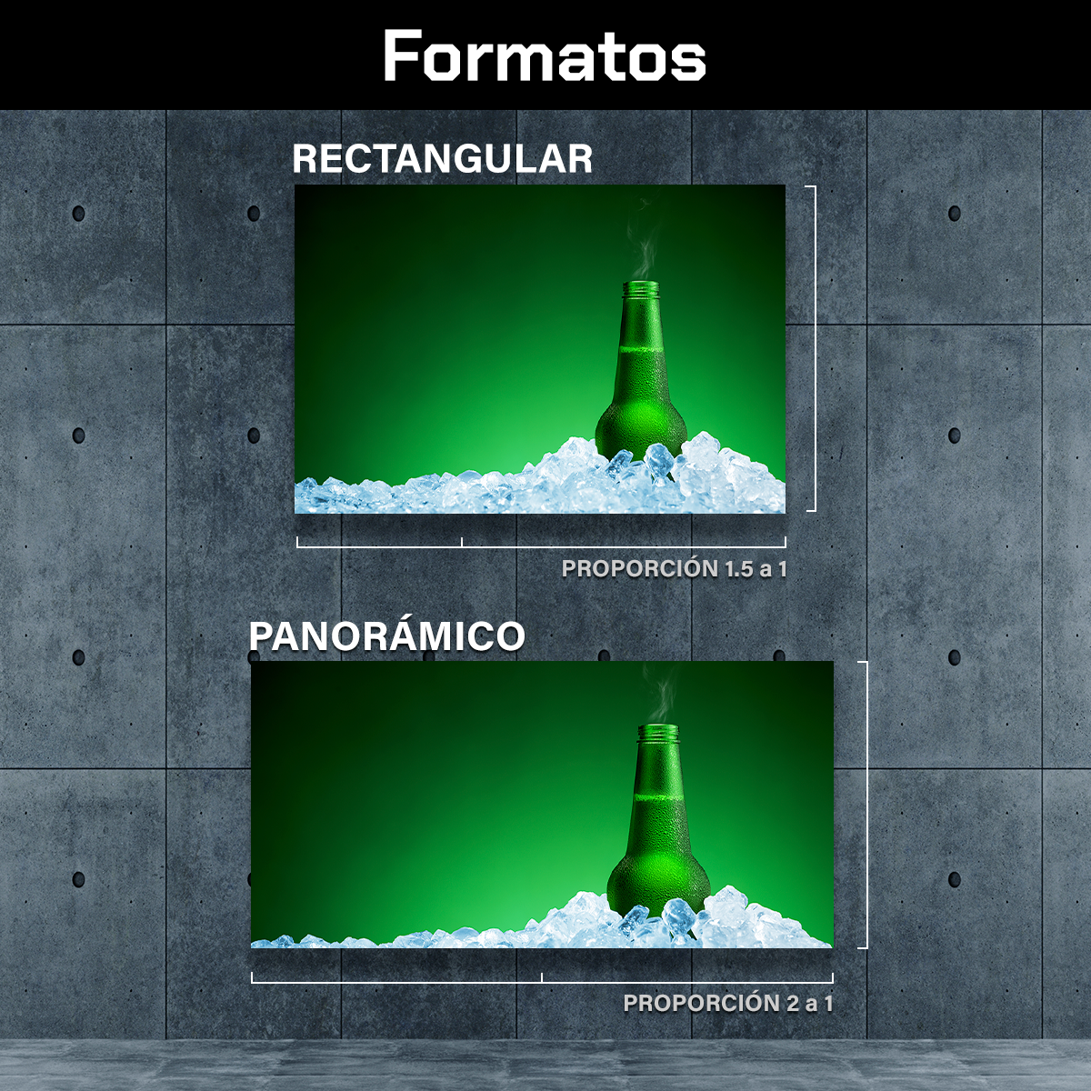 Cerveza Fria Entre Hielos