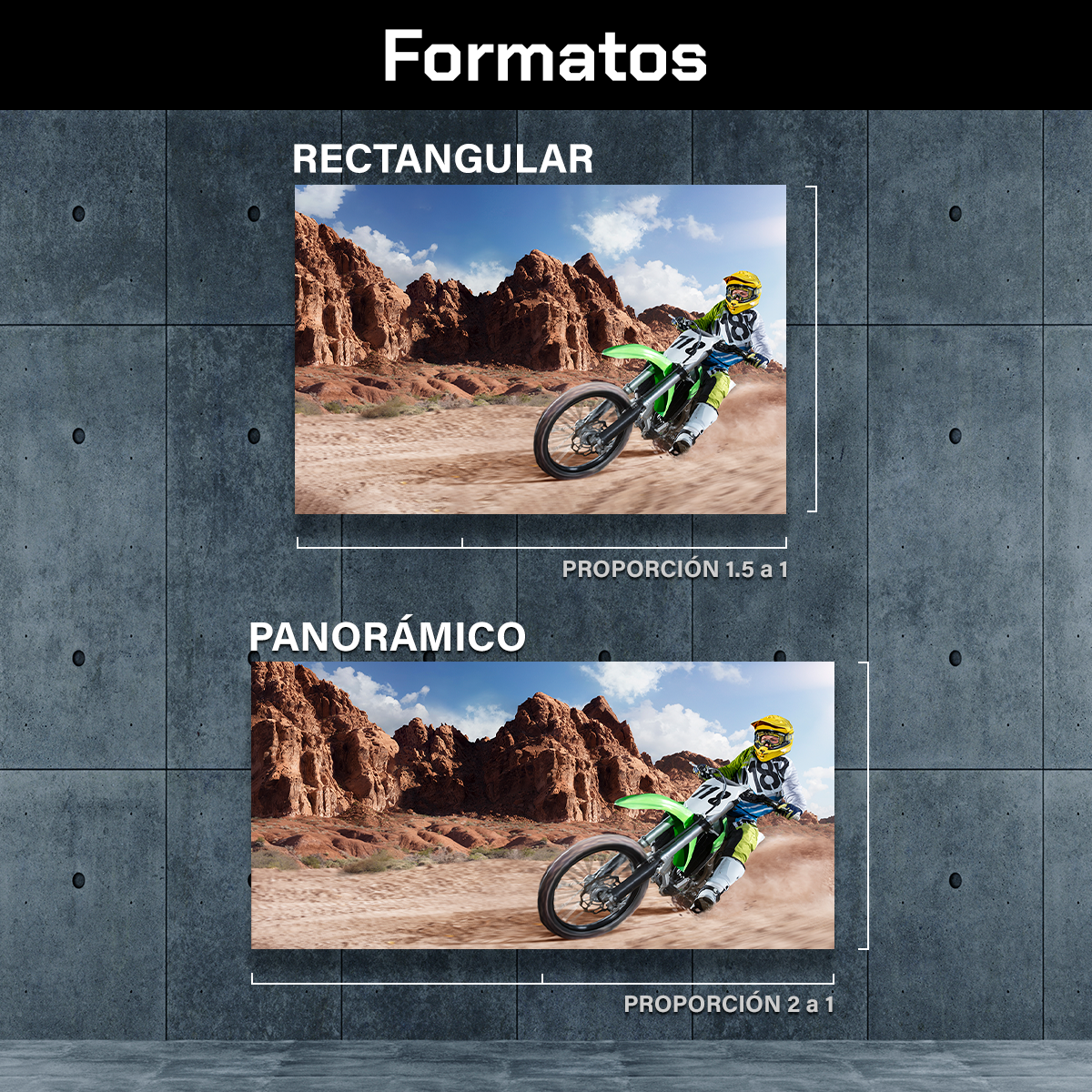 Motocross Verde Corriendo