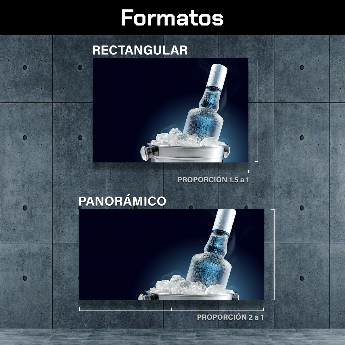 Vodka Sobre Cubeta Con Hielos