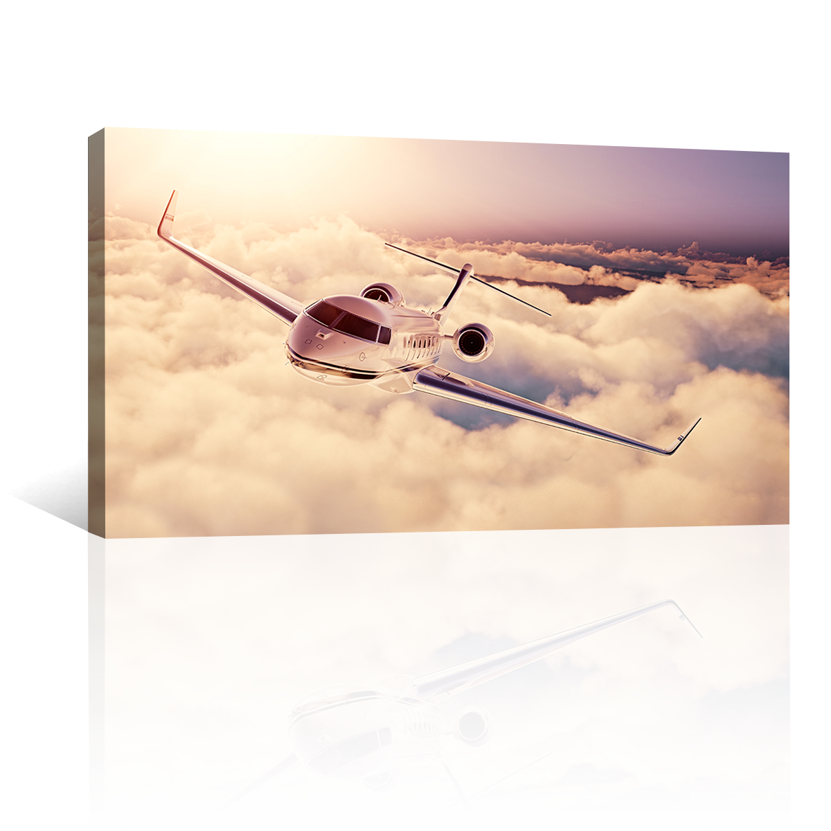 Avión Volando Sobre Nubes