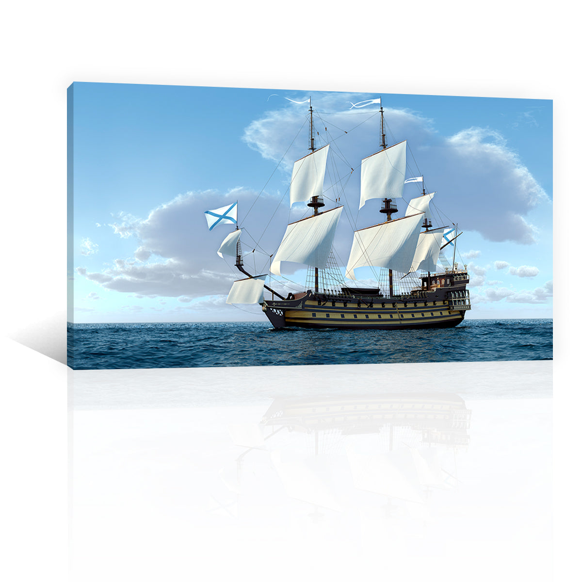 Barcos Velero En Altamar Azul