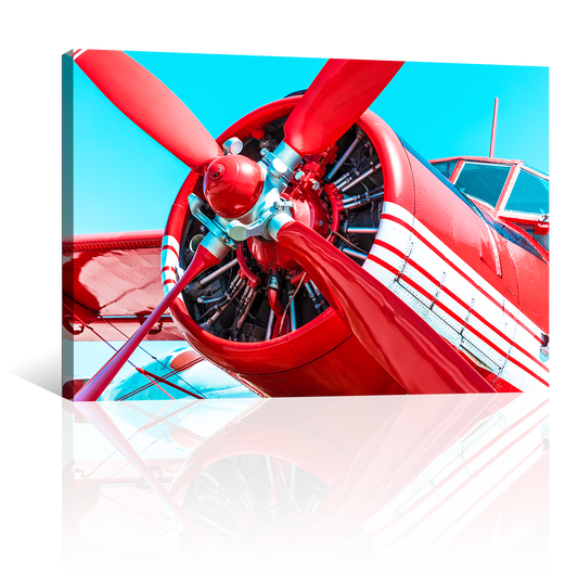Aeroplano Rojo Retro