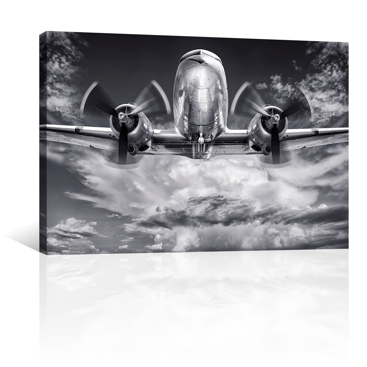 Avion Metalico En Las Nubes