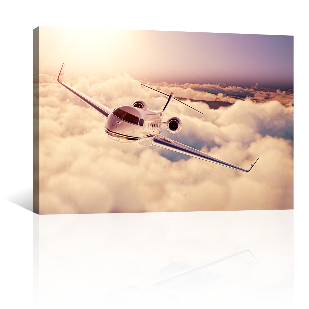 Avión Volando Sobre Nubes