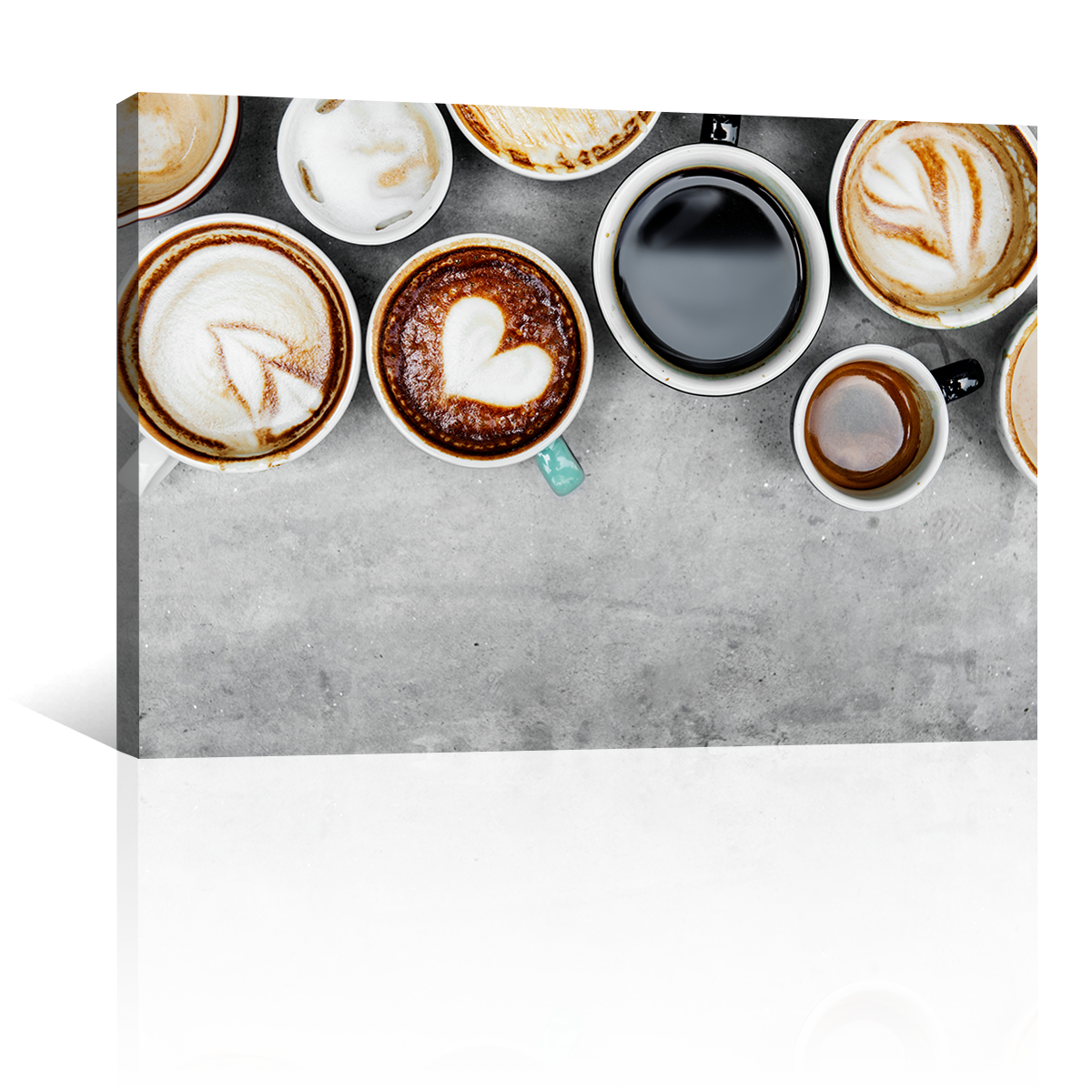 Café En Distintas Tazas De Colores