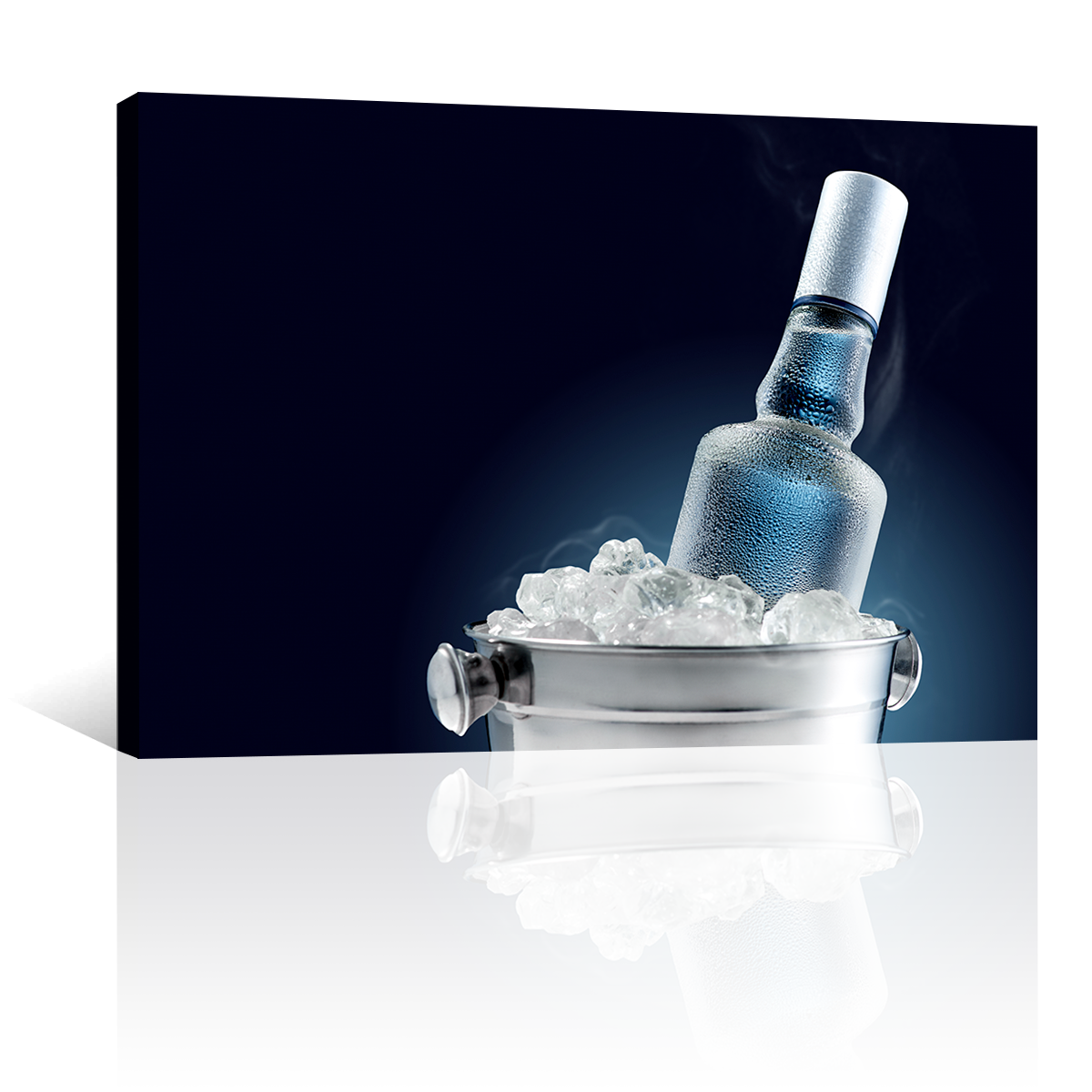 Vodka Sobre Cubeta Con Hielos