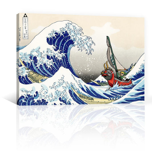 Link Y La Gran Ola De Kanagawa