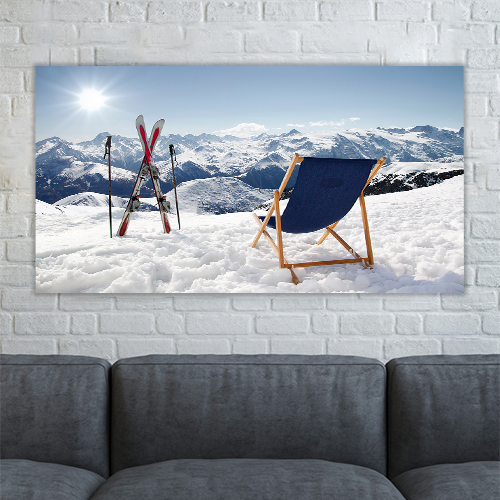 Sun-lounger at Mountain