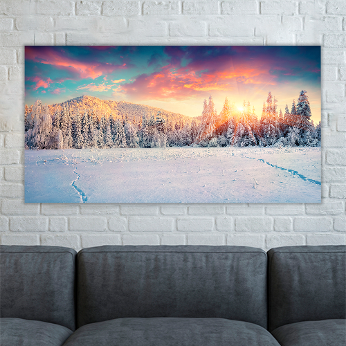Colorful Winter Mountain