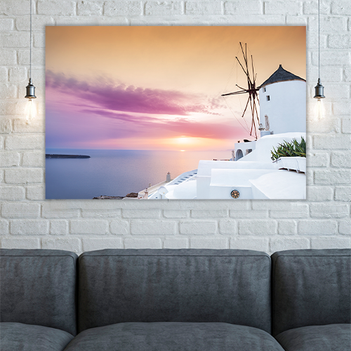 Sunset on Santorini Island