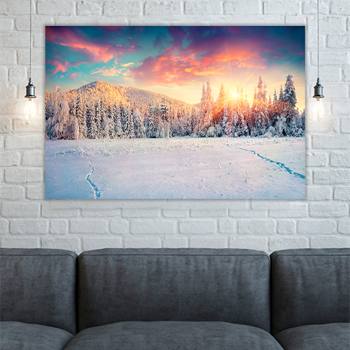 Colorful Winter Mountain