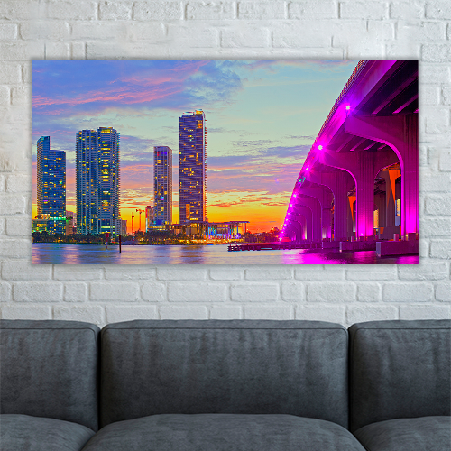 Miami Florida at Sunset