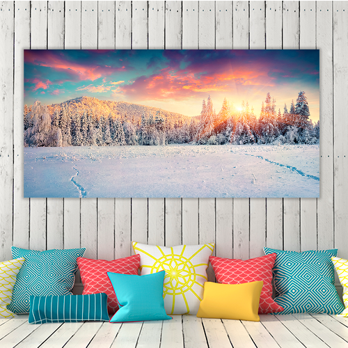 Colorful Winter Mountain