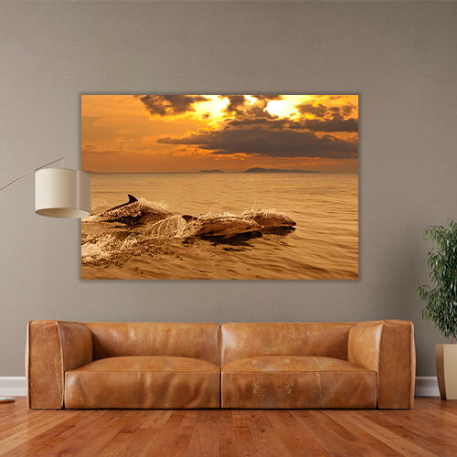 Playing in the sunset