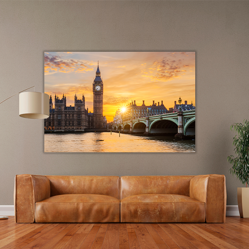 Big ben at sunset