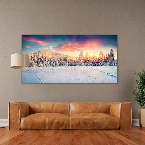 Colorful Winter Mountain