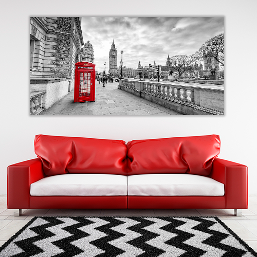 Red booth in London