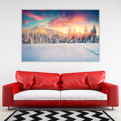Colorful Winter Mountain