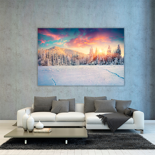 Colorful Winter Mountain
