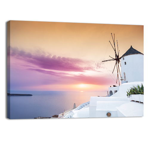 Sunset on Santorini Island