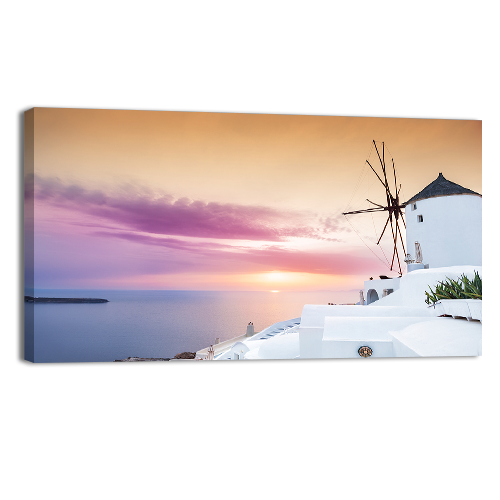Sunset on Santorini Island