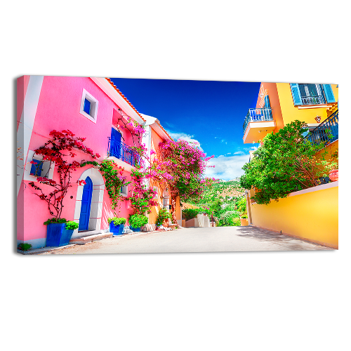 Street in Kefalonia Greece