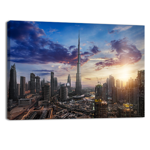 Sunrise over Downtown Dubai