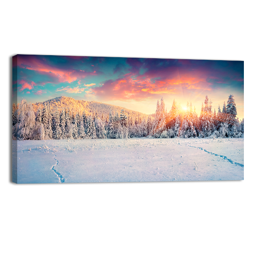 Colorful Winter Mountain