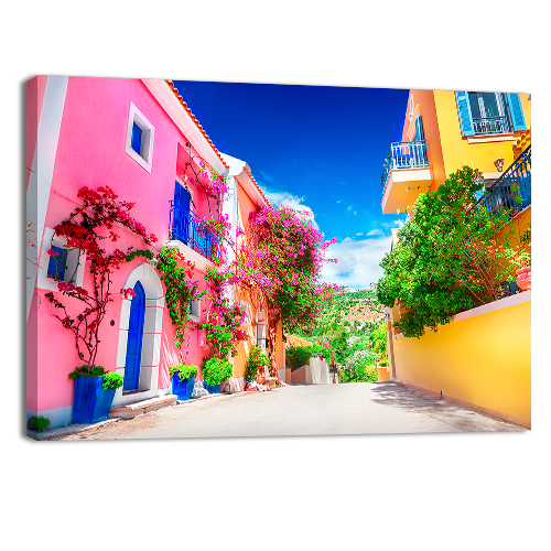 Street in Kefalonia Greece