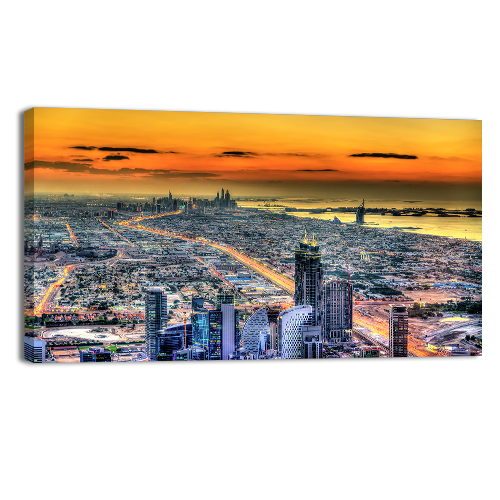 Sunset above Dubai