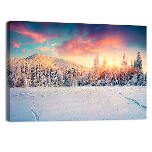 Colorful Winter Mountain