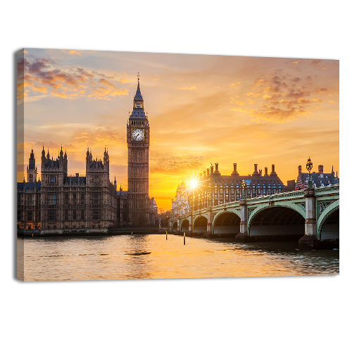 Big ben at sunset