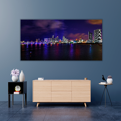 Miami Skyline at Night