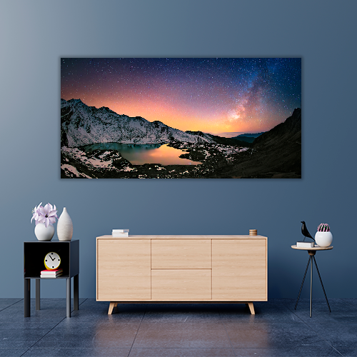Milky way Under the Mountains