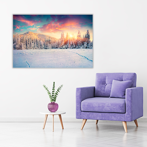 Colorful Winter Mountain