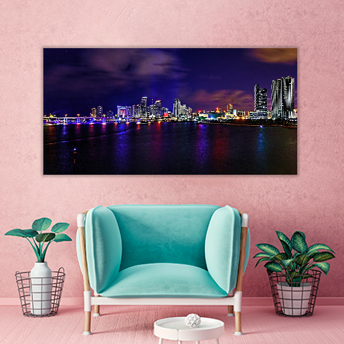 Miami Skyline at Night