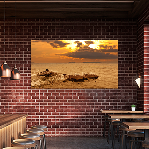 Playing in the sunset