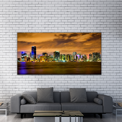 Miami Skyline After Dark
