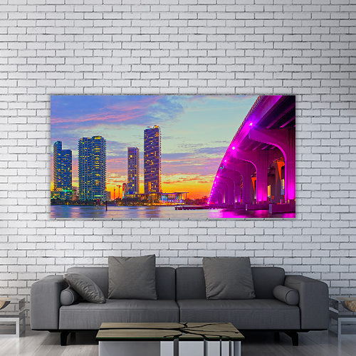 Miami Florida at Sunset