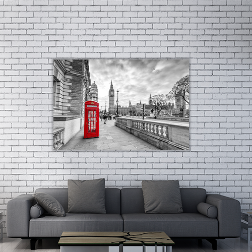 Red booth in London