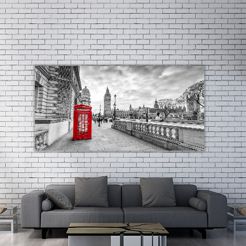 Red booth in London
