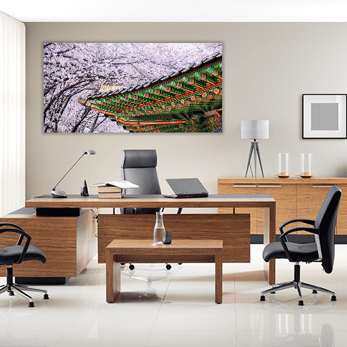 Palace with Cherry Blossom