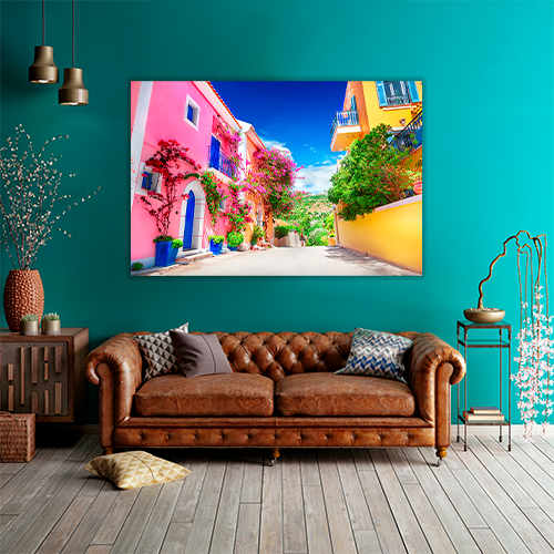 Street in Kefalonia Greece