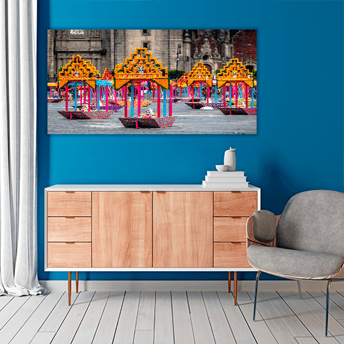 Dia de muertos en el Zocalo