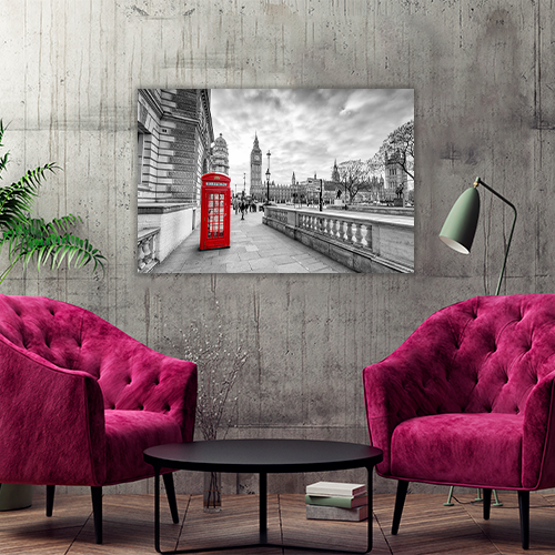 Red booth in London