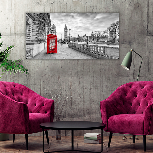 Red booth in London