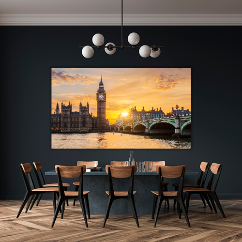 Big ben at sunset