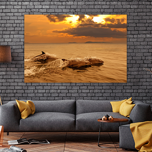 Playing in the sunset