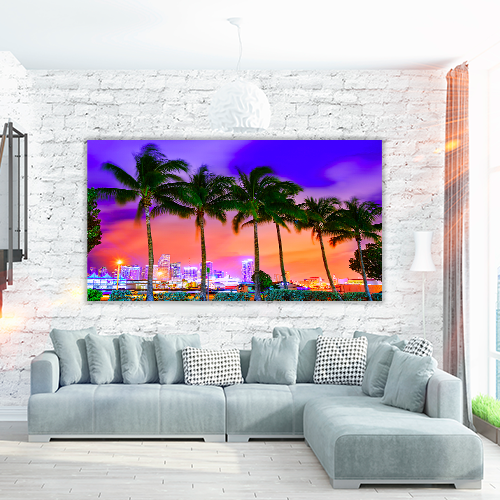 Miami Skyline Sunset